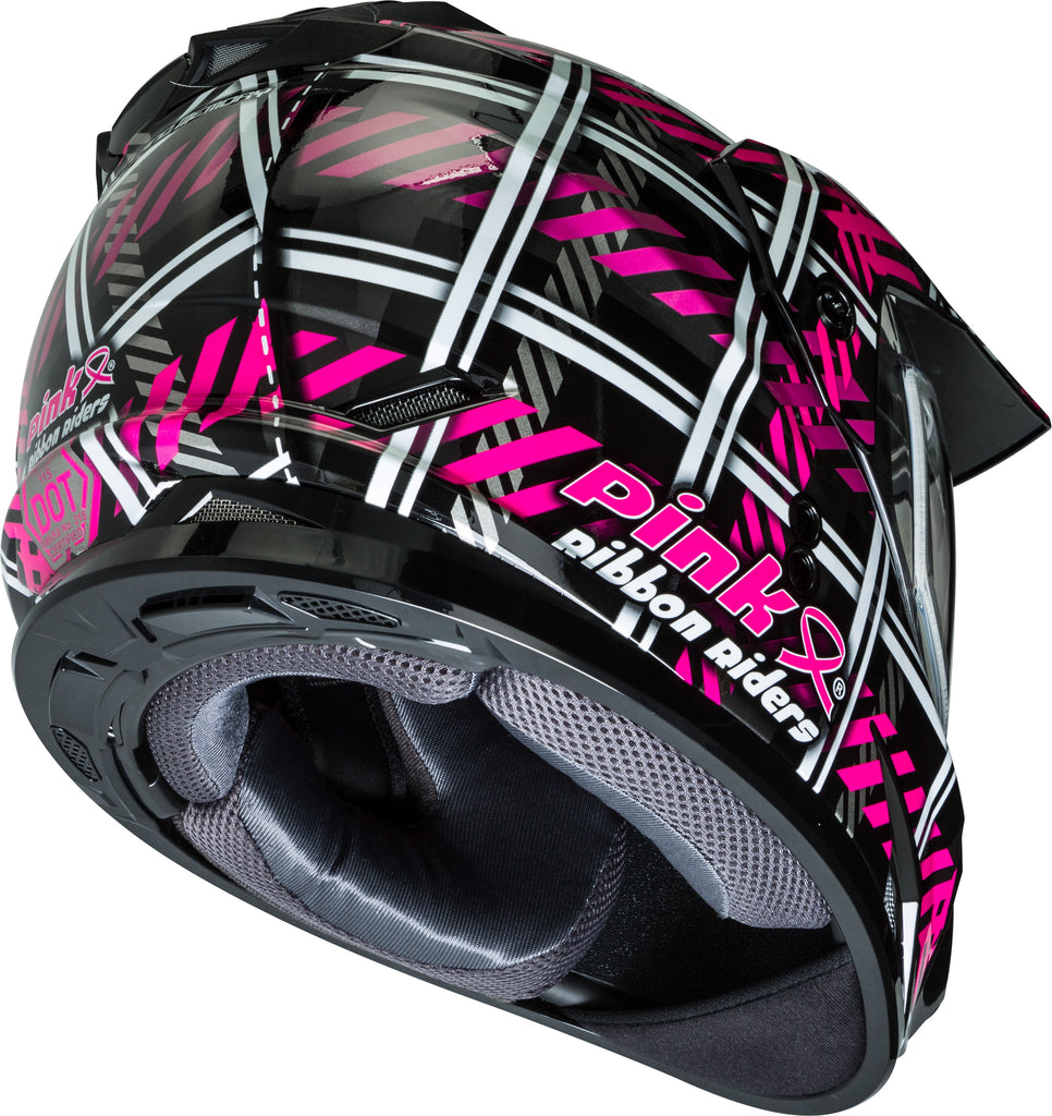 GMAX GM-11 DUAL-SPORT PINK RIBBON RIDERS HELMET BLACK/PINK XL G5117407