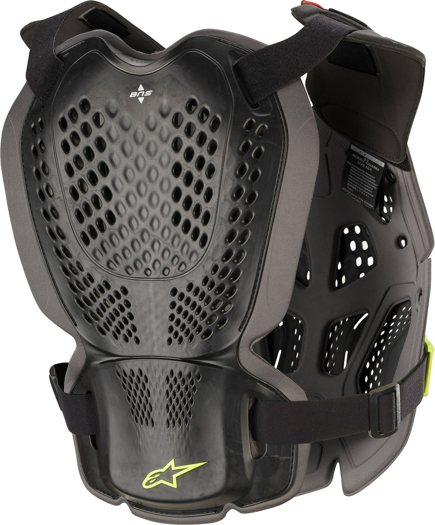 ALPINESTARS A-1 PLUS CHEST PROTECTOR BLK/ANTH/FLUO YLW MD/LG 6700120-1155-M/L
