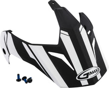 Load image into Gallery viewer, GMAX VISOR VERTICAL BLACK/WHITE W/SCREWS GM-11 G011087