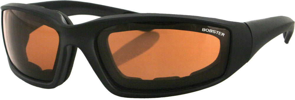 BOBSTER FOAMERZ SUNGLASSES 2 BLACK W/AMBER LENS ES214A-atv motorcycle utv parts accessories gear helmets jackets gloves pantsAll Terrain Depot