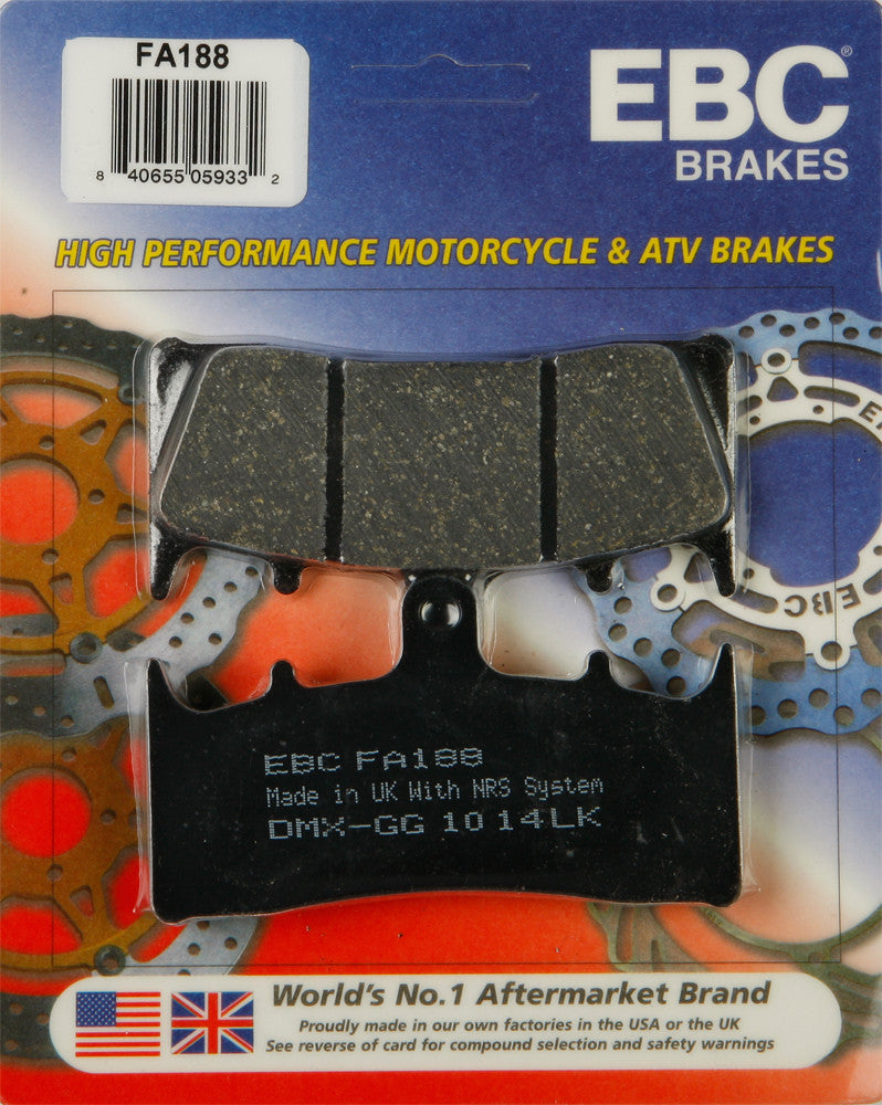 EBC BRAKE PADS FA188-atv motorcycle utv parts accessories gear helmets jackets gloves pantsAll Terrain Depot