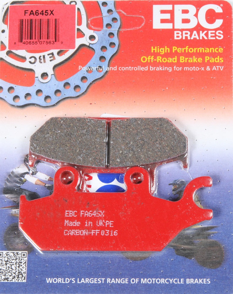 EBC STANDARD BRAKE PAD FRONT RIGHT FA645X-atv motorcycle utv parts accessories gear helmets jackets gloves pantsAll Terrain Depot