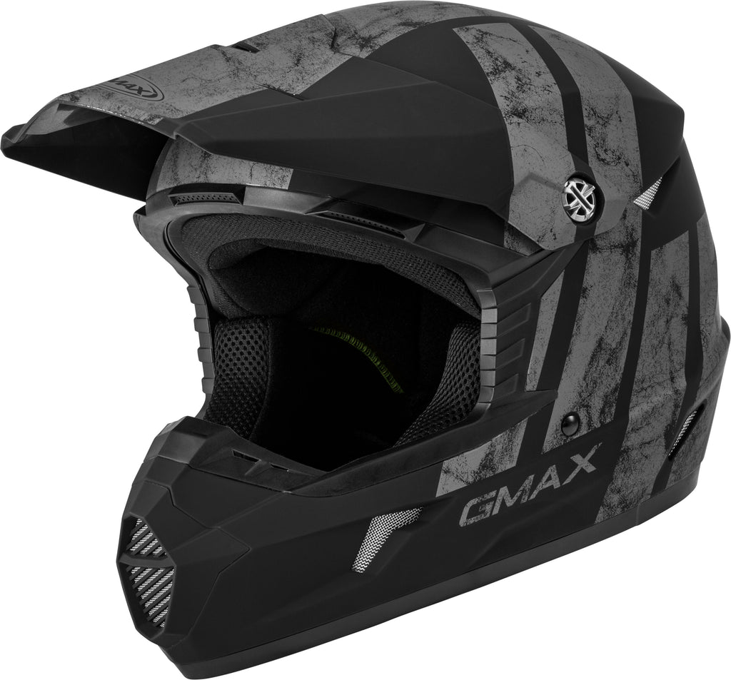 GMAX MX-46 OFF-ROAD DOMINANT HELMET MATTE BLACK/GREY MD G3464505