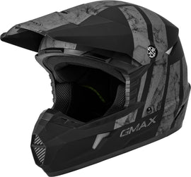 GMAX YOUTH MX-46Y OFF-ROAD DOMINANT HELMET MATTE BLACK/GREY YL G3464502