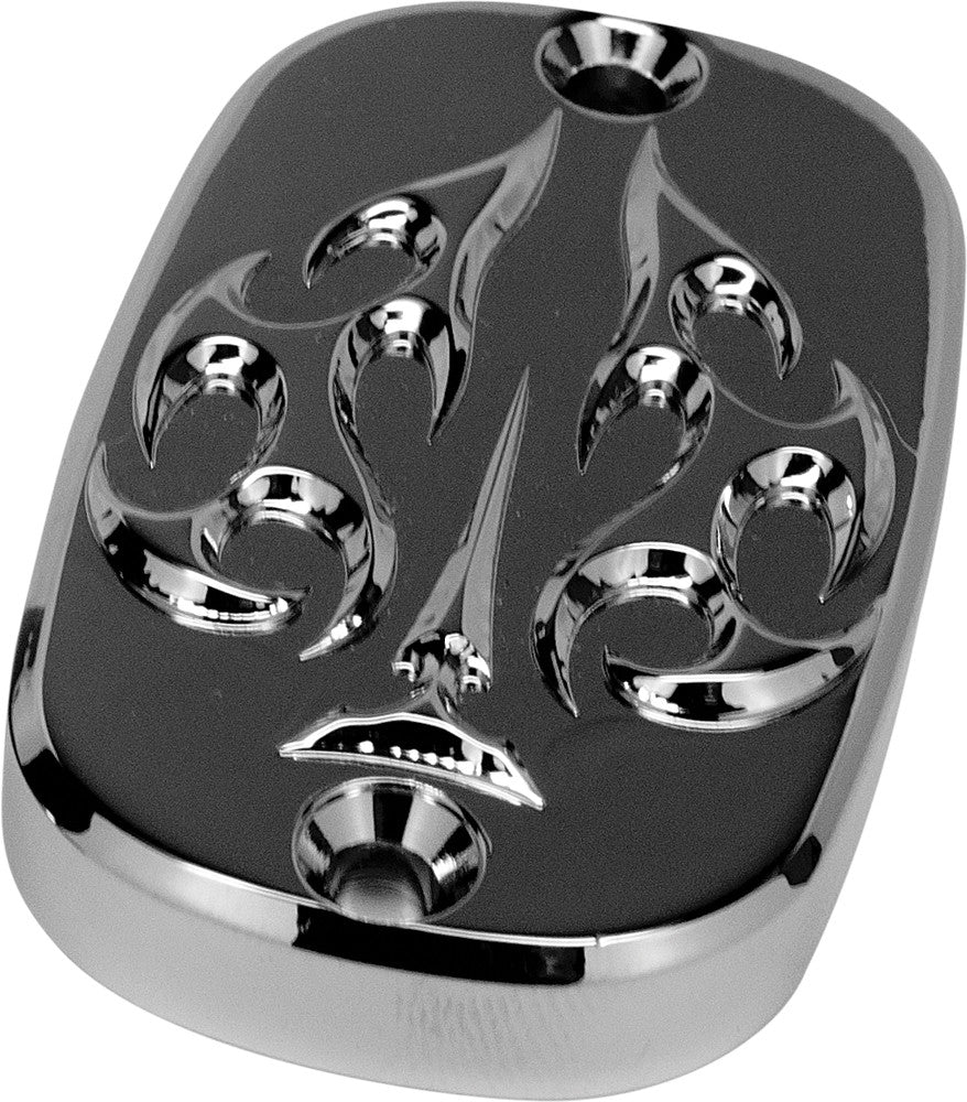 PREC. BILLET LOWER BRAKE CYLINDER COVER ACE'S WILD CHROME ACE-340-02UP-CHR