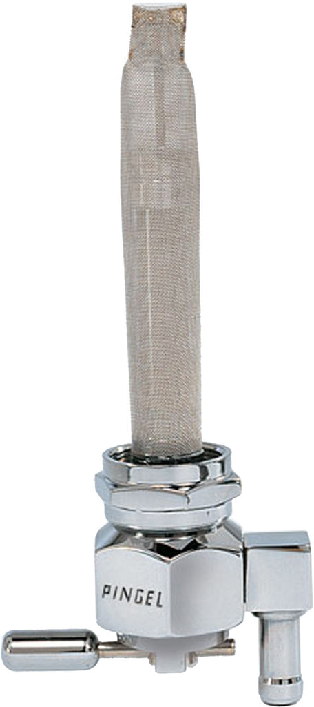 PINGEL ENT POWER-FLO PETCOCK CHROME WITH RES 22MM BARB DOWN 6391-CH