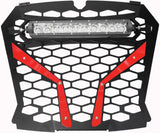 MODQUAD FRONT GRILL RED POL RZR S WITH 10