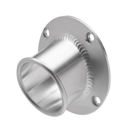 HMF ROUND TURN DOWN 4-BOLT END CAP BRUSHED 6916004