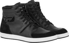 FLY RACING M16 LEATHER RIDING SHOES BLACK SZ 08 #6199 361-993~08