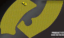 Load image into Gallery viewer, D'COR FRAME GRIP GUARD DECAL YELLOW 16-40-106