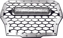 MODQUAD MQ GRILL BK/SV W/LGHT POL TRBO RZR-FGLS-T-BLK