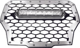 MODQUAD MQ GRILL BK/SV W/LGHT POL TRBO RZR-FGLS-T-BLK