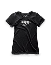Load image into Gallery viewer, ALPINESTARS WOMEN'S HERITAGE BLAZE TEE BLACK LG 1W38-73004-10-L