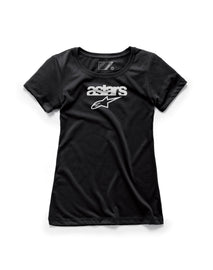 ALPINESTARS WOMEN'S HERITAGE BLAZE TEE BLACK LG 1W38-73004-10-L