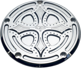 PREC. BILLET DERBY COVER DARKSIDE CHROME DRK-230-5H-CHR