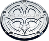 PREC. BILLET DERBY COVER DARKSIDE CHROME DRK-230-5H-CHR