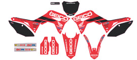 D'COR COMPLETE KIT 19 GEICO HONDA CRF 250 BLACK BG 20-10-859