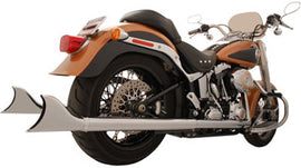 FREEDOM SHARKTAIL DUAL SYSTEM EXHAUST CHROME 2.5