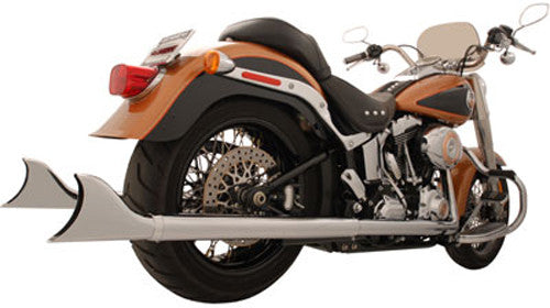 FREEDOM SHARKTAIL DUAL SYSTEM EXHAUST CHROME 2.5"X36" SOFTAIL HD00328
