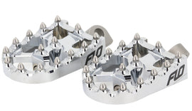 FLO MOTORSPORTS MOTO STYLE FOOTPEG SET CHROME 2