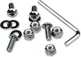 MOTION PRO CHROME LICENSE PLATE FRAME HARDWARE 33-1000