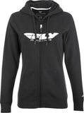 FLY RACING FLY WOMEN'S CORPORATE ZIP UP HOODIE BLACK SM 358-5090S