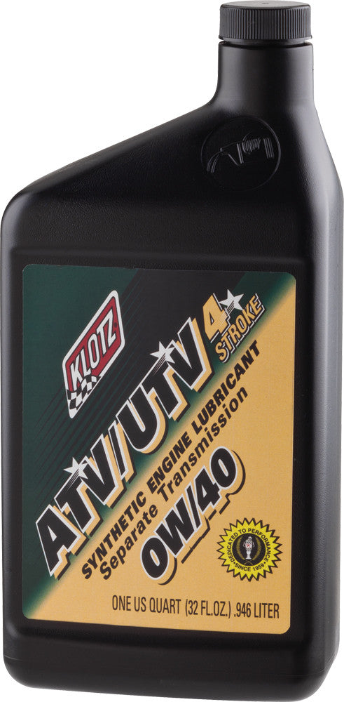 KLOTZ ATV/UTV SYNTHETIC ENGINE LUBRICANT 0W-40 32OZ ATVUTV-040