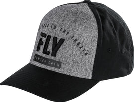 FLY RACING FLY FLEX-FIT POWDER CREW HAT HEATHER LG-XL 351-0596L