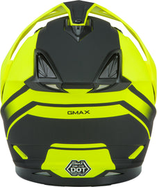 GMAX GM-11 DUAL-SPORT SCUD HELMET MATTE HI-VIS/BLACK LG G1113686