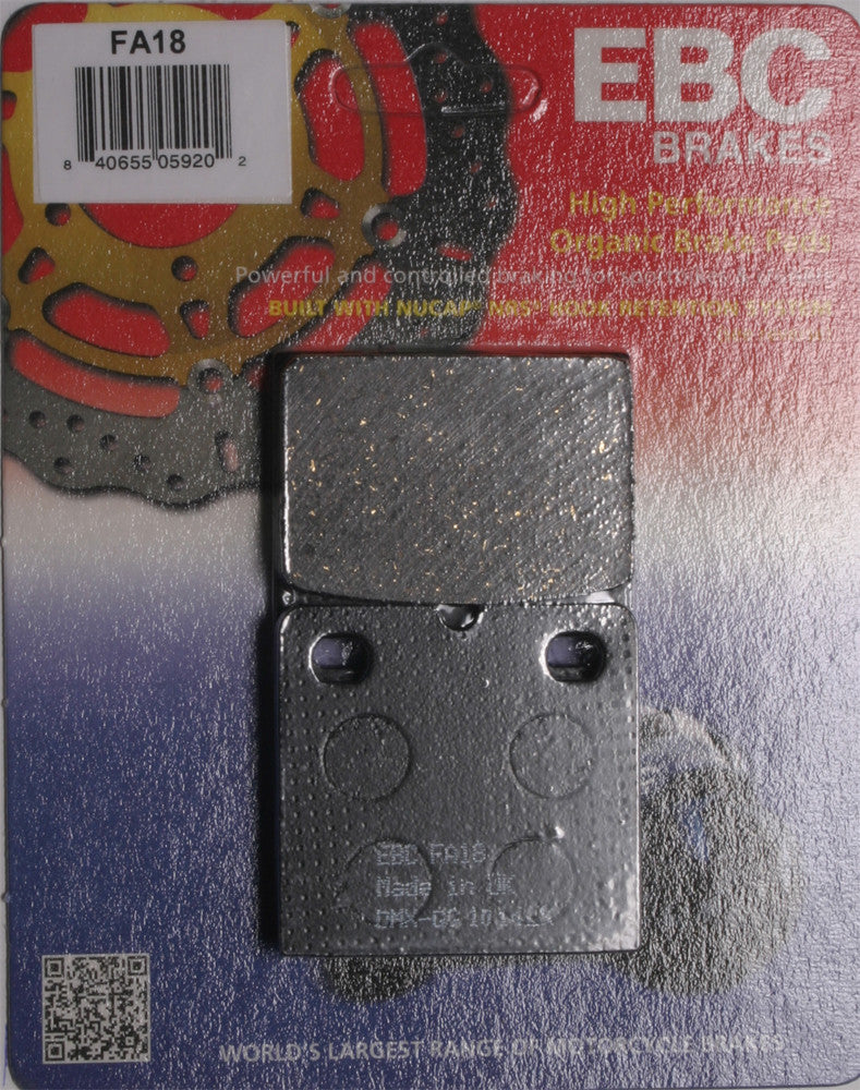 EBC BRAKE PADS FA18-atv motorcycle utv parts accessories gear helmets jackets gloves pantsAll Terrain Depot