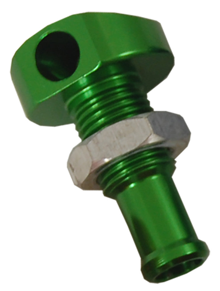 BLOWSION BILLET THRU-HULL WATER FITTING GREEN 3/8" 90 DEG. 04-03-004-atv motorcycle utv parts accessories gear helmets jackets gloves pantsAll Terrain Depot