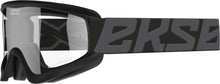 Load image into Gallery viewer, EKS BRAND FLAT-OUT GOGGLE STEALTH BLACK W/CLEAR LENS 067-60405