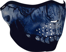 Load image into Gallery viewer, ZAN 1/2 FACE MASK MIDNIGHT SKULL WNFM417H
