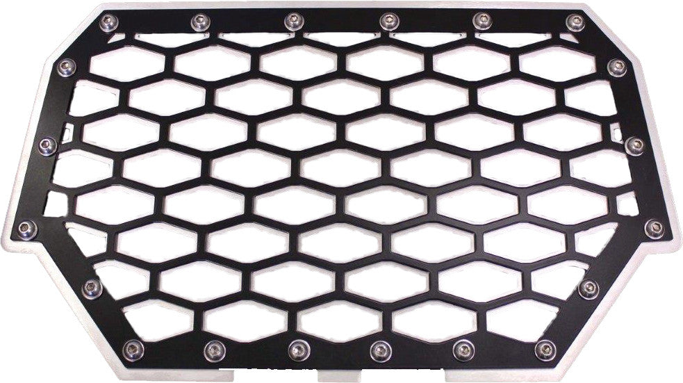 MODQUAD 2-PANEL FRONT GRILL (BLACK/SILVER) RZR-FG2-BLK-atv motorcycle utv parts accessories gear helmets jackets gloves pantsAll Terrain Depot