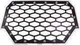 MODQUAD 2-PANEL FRONT GRILL (BLACK/SILVER) RZR-FG2-BLK