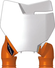 Load image into Gallery viewer, ACERBIS FRONT NUMBER PLATE WHITE/ORANGE 2527425412
