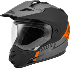 GM-11 DUAL-SPORT SCUD HELMET MATTE BLACK/ORANGE/GREY LG-atv motorcycle utv parts accessories gear helmets jackets gloves pantsAll Terrain Depot