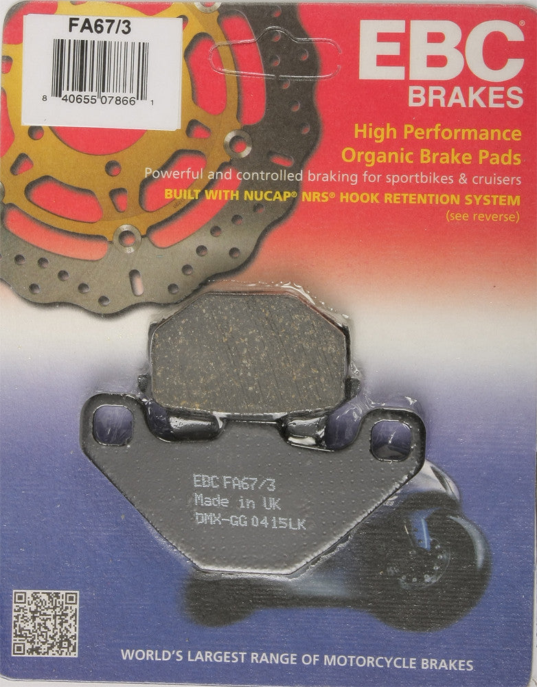 EBC BRAKE PADS FA67/3-atv motorcycle utv parts accessories gear helmets jackets gloves pantsAll Terrain Depot