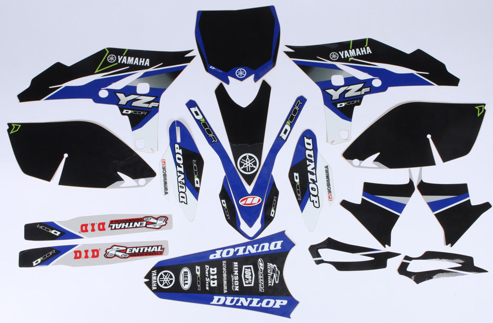 D'COR YAMAHA RACELINE GRAPHICS COMPLETE GRAPHIC KIT BLACK 20-50-250