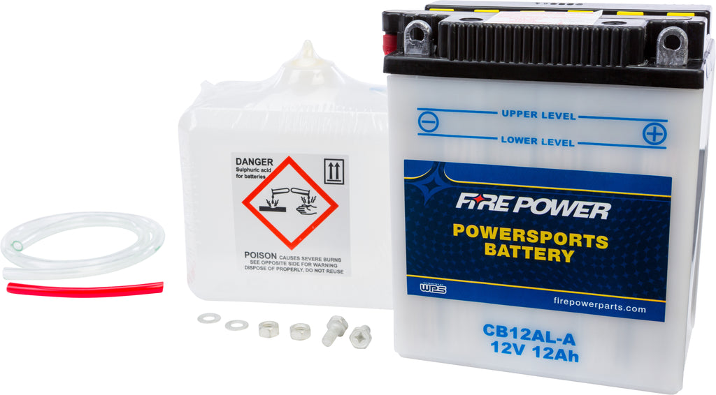 FIRE POWER BATTERY W/ACID CB12AL-A 12V HEAVY DUTY CB12AL-A-atv motorcycle utv parts accessories gear helmets jackets gloves pantsAll Terrain Depot