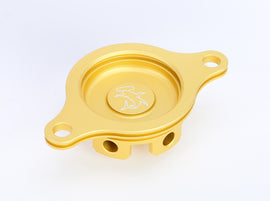 HAMMERHEAD OIL FILTER COVER CRF450R 09-14 GOLD 60-0102-00-50