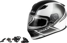 Load image into Gallery viewer, GMAX FF-49S HAIL SNOW HELMET W/ELEC SHIELD WHITE/BLACK LG G4491016