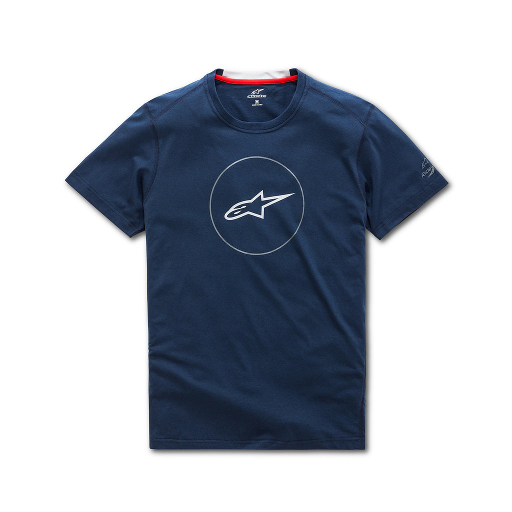ALPINESTARS DISK RIDE DRY TEE NAVY MD 1038-73000-70-M