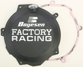 BOYESEN FACTORY RACING CLUTCH COVER BLACK CC-44AB