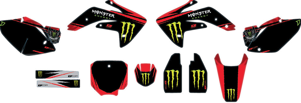 D'COR COMPLETE KIT MONSTER ENERGY BLACK 20-10-152