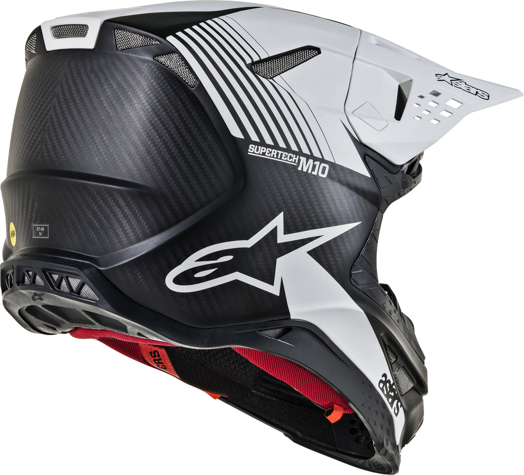 ALPINESTARS S.TECH M10 DYNO HELMET MATTE BLACK/WHITE XL 8301119-1301-X