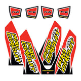PRO CIRCUIT Ti-6 WRAP/END CAP DECALS REPLACEMENT MUFFLER STICKERS DC14TI6-CRF