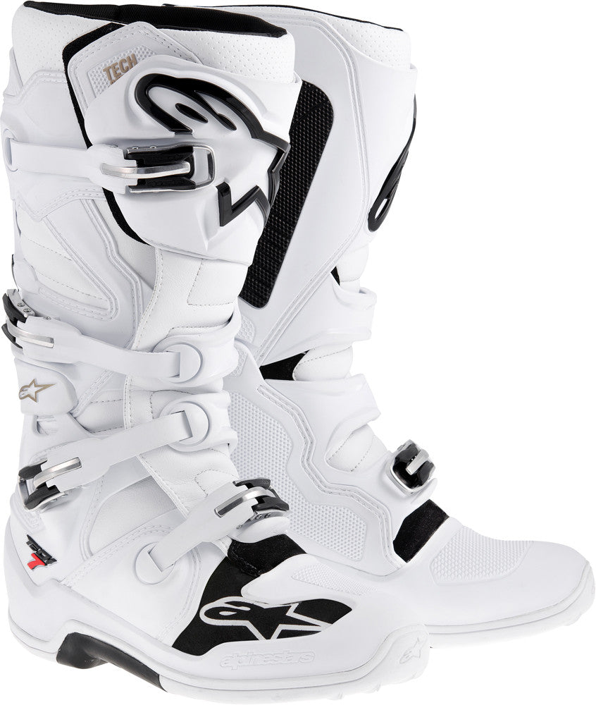 ALPINESTARS TECH 7 BOOTS WHITE SZ 12 2012014-20-12