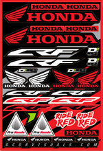 Load image into Gallery viewer, D'COR HONDA DECAL SHEET 12"X18" 40-10-100