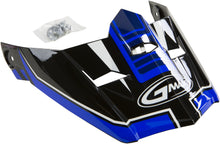 Load image into Gallery viewer, GMAX VISOR W/SCREWS UNCLE MX-46 BLACK/BLUE XS-SM G046830